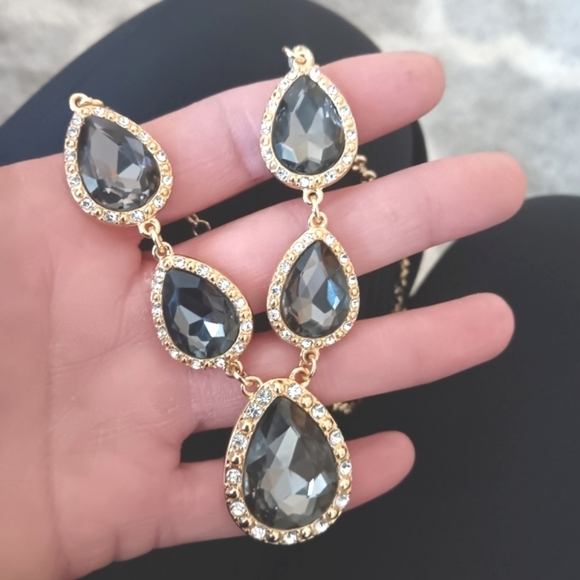 Talbot's Pear Cut Gemstone Necklace - Picture 1 of 5